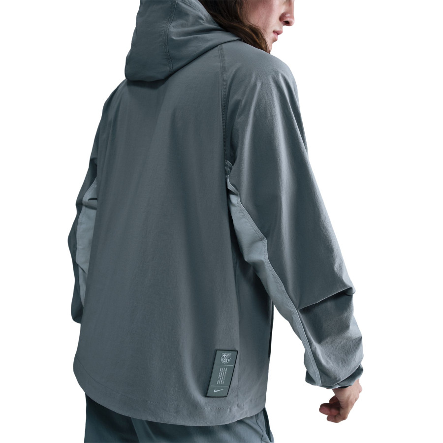 Veste survêtement FC Barcelone Tech Woven gris