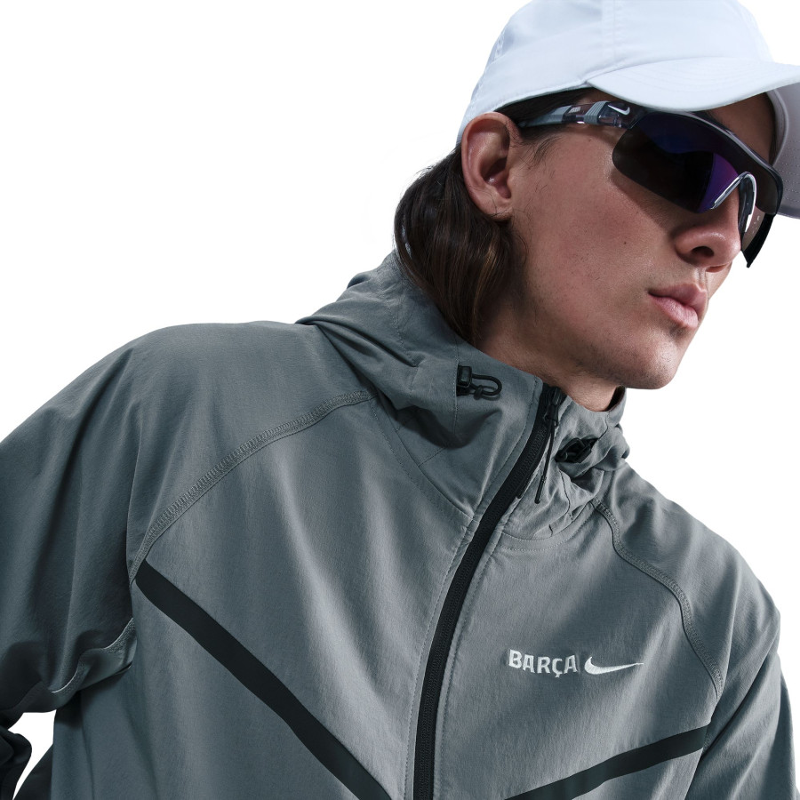 Veste survêtement FC Barcelone Tech Woven gris