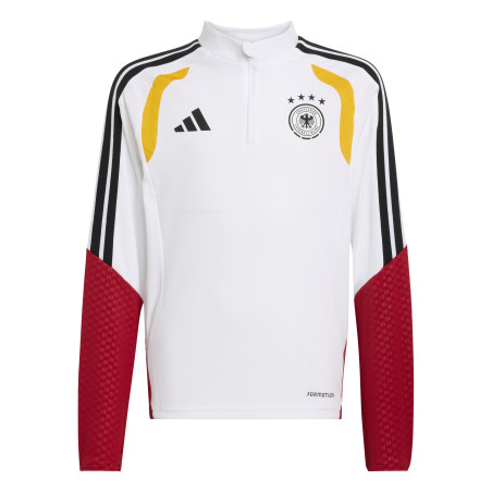 Sweat zippé junior Allemagne blanc rouge