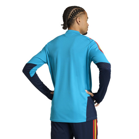 Sweat zippé Espagne bleu