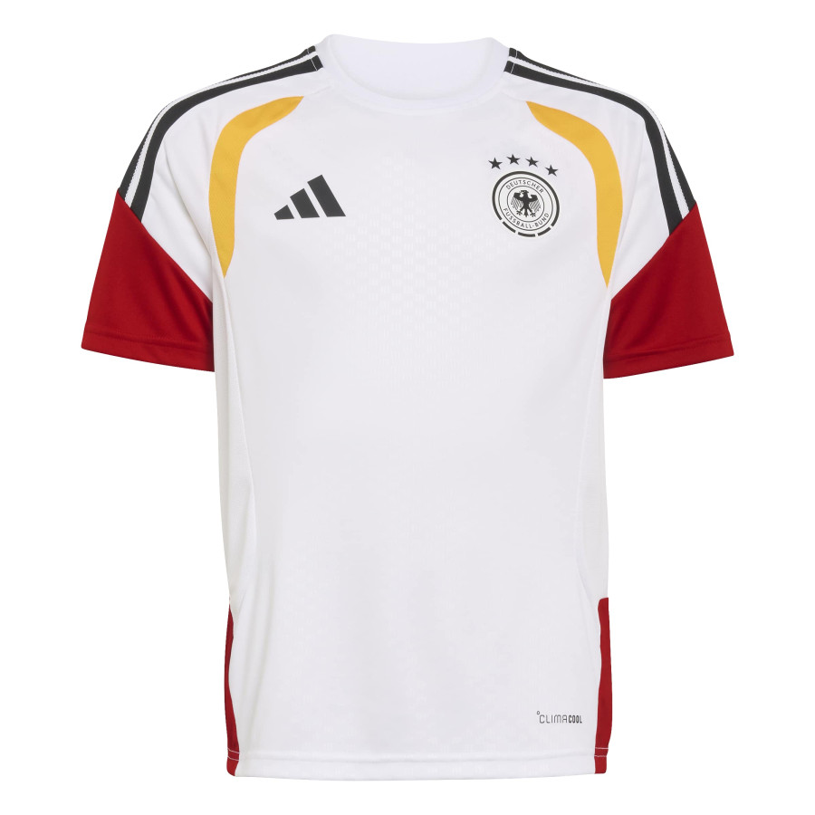 Maillot entraînement junior Allemagne blanc rouge