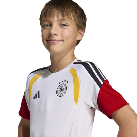 Maillot entraînement junior Allemagne blanc rouge