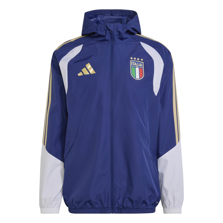 Veste imperméable Italie bleu blanc