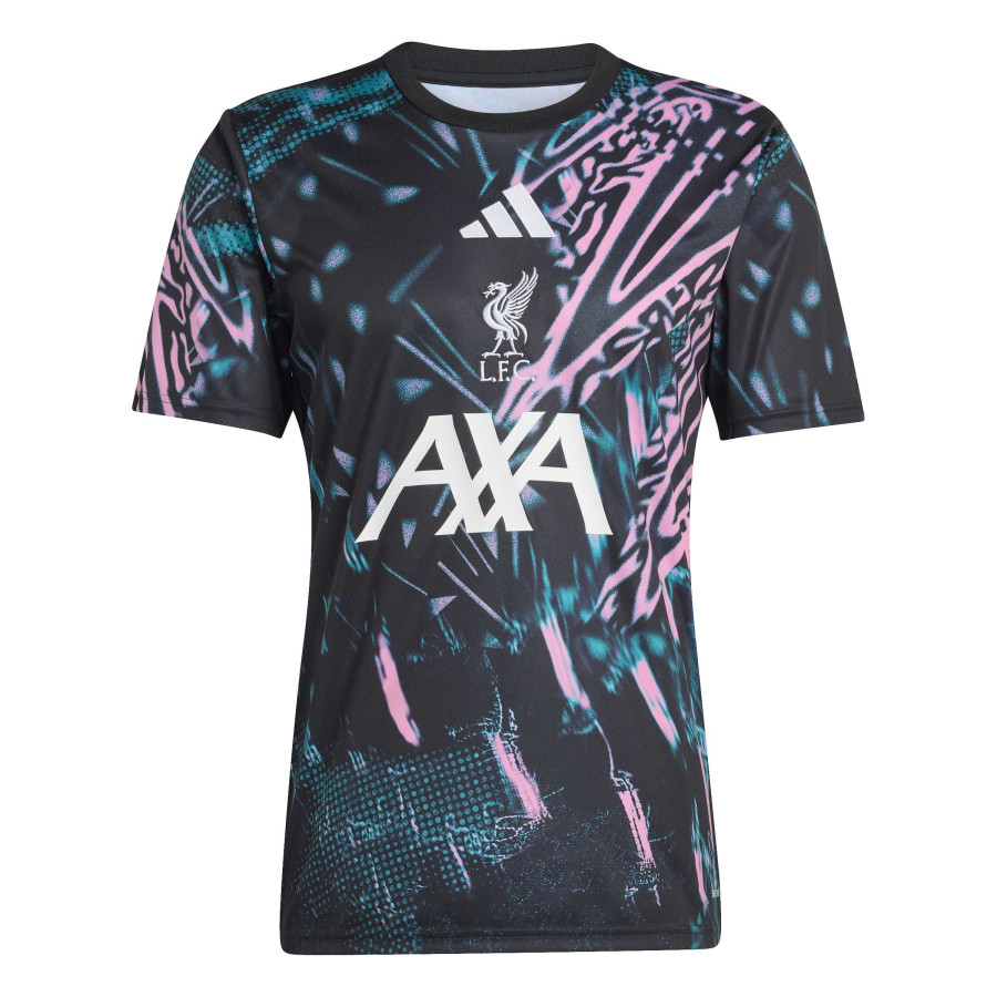 Maillot avant match Liverpool noir rose