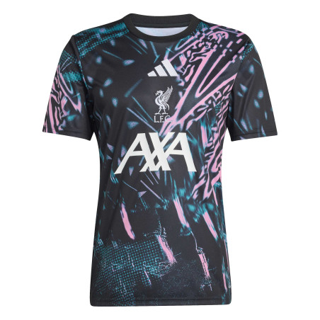 Maillot avant match Liverpool noir rose