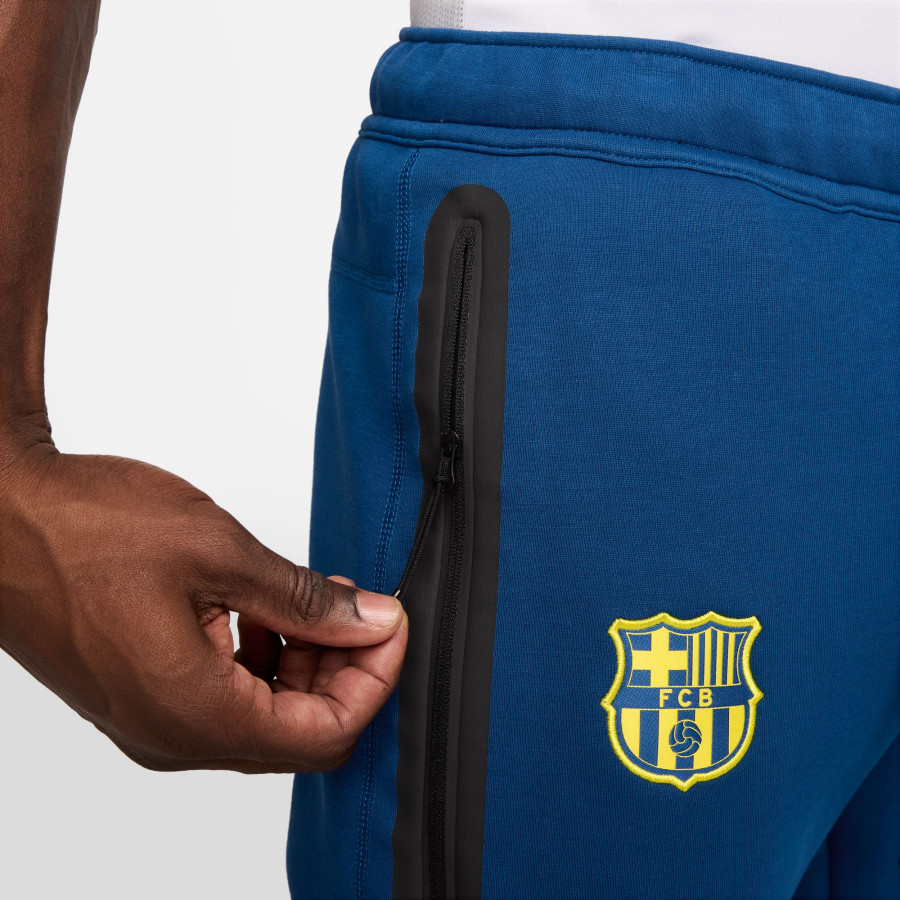 Pantalon survêtement FC Barcelone TechFleece bleu jaune