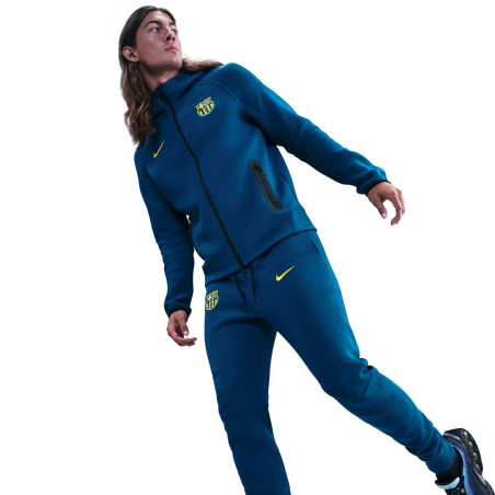 Pantalon survêtement FC Barcelone TechFleece bleu jaune