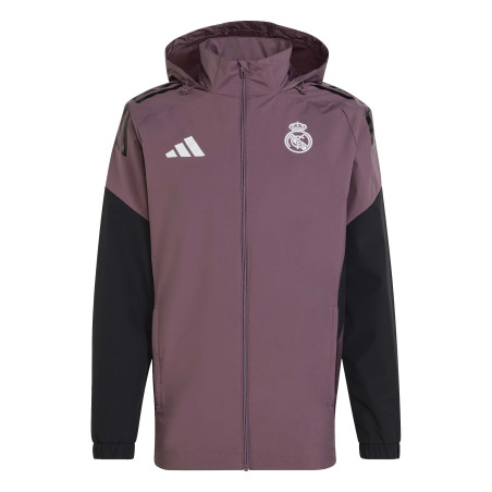 Veste imperméable Real Madrid rose noir
