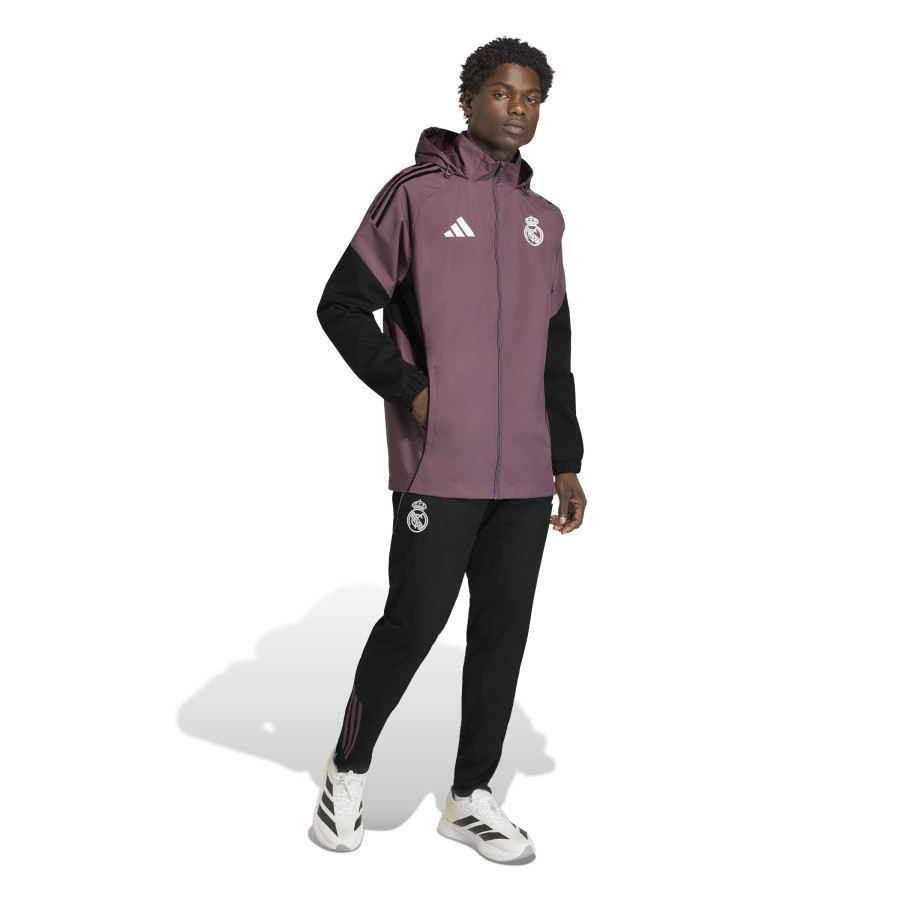 Veste imperméable Real Madrid rose noir