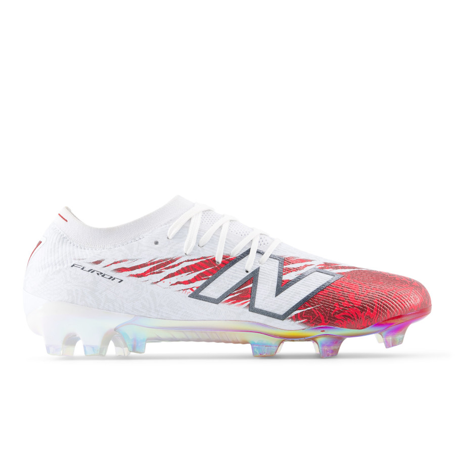 New Balance Furon V8 Saka Elite FG blanc rouge