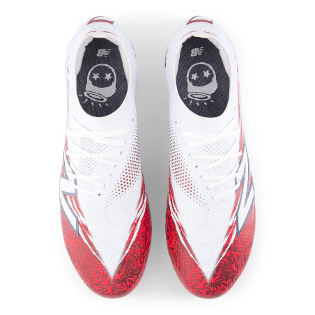 New Balance Furon V8 Saka Elite FG blanc rouge