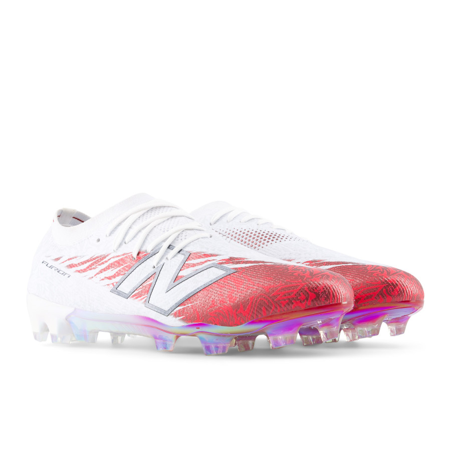 New Balance Furon V8 Saka Elite FG blanc rouge