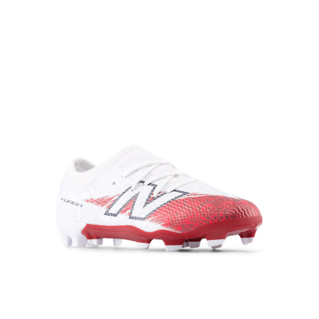 New Balance Furon V8 junior Saka FG blanc rouge