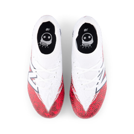 New Balance Furon V8 junior Saka FG blanc rouge