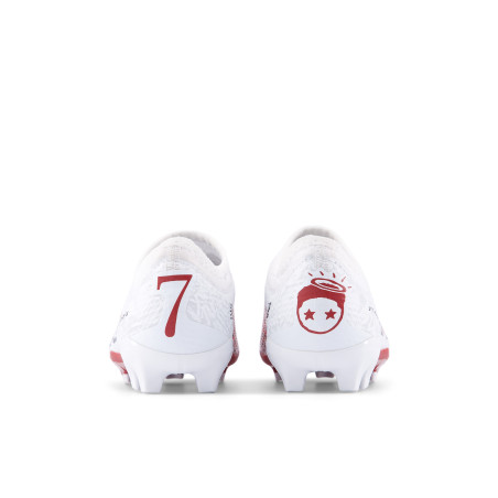 New Balance Furon V8 junior Saka FG blanc rouge