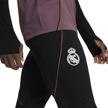 Pantalon survêtement Real Madrid noir rose
