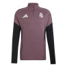 Sweat zippé Real Madrid rose noir