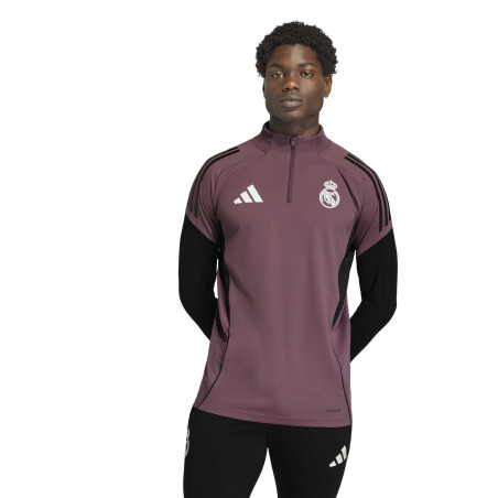 Sweat zippé Real Madrid rose noir