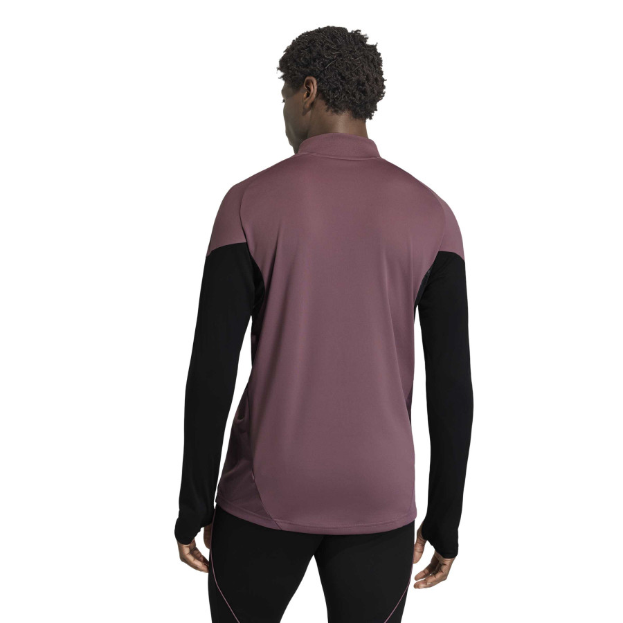 Sweat zippé Real Madrid rose noir