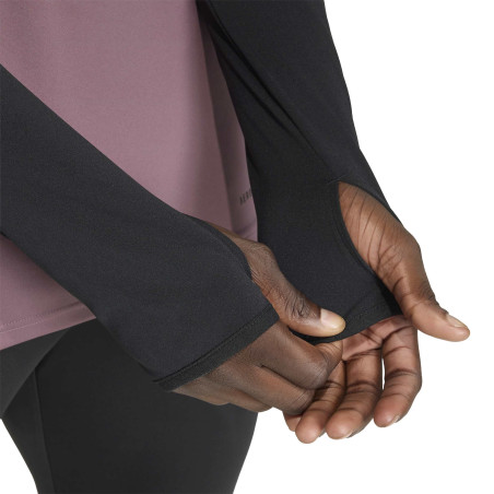 Sweat zippé Real Madrid rose noir