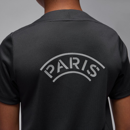 Maillot entraînement junior PSG noir gris