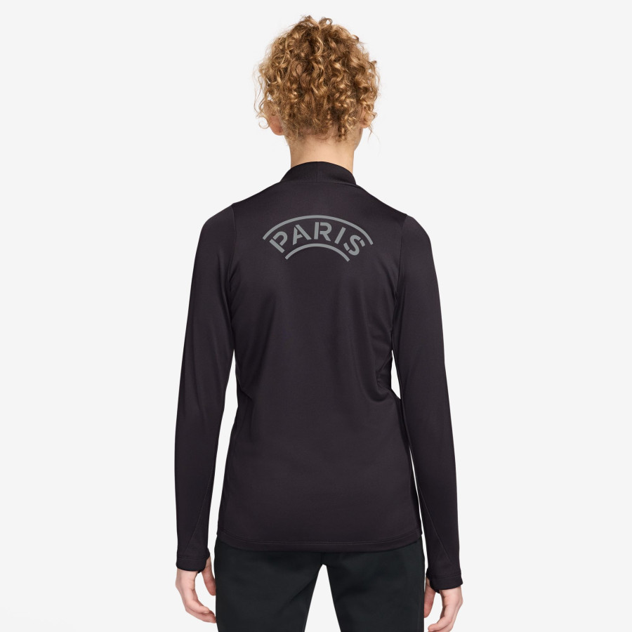 Sweat zippé junior PSG noir gris