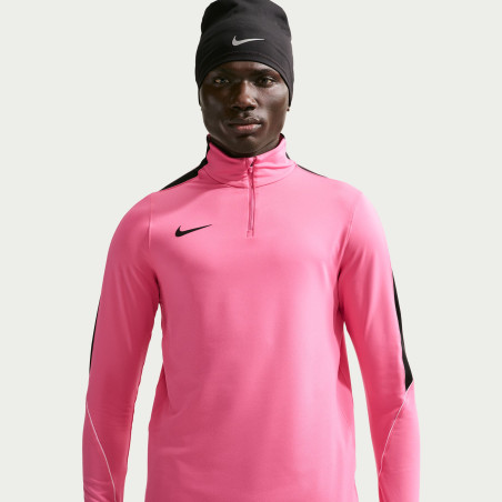 Sweat zippé Nike Strike rose noir
