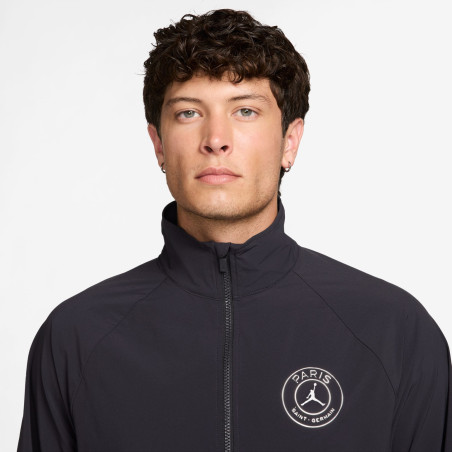 Veste survêtement PSG Anthem noir blanc