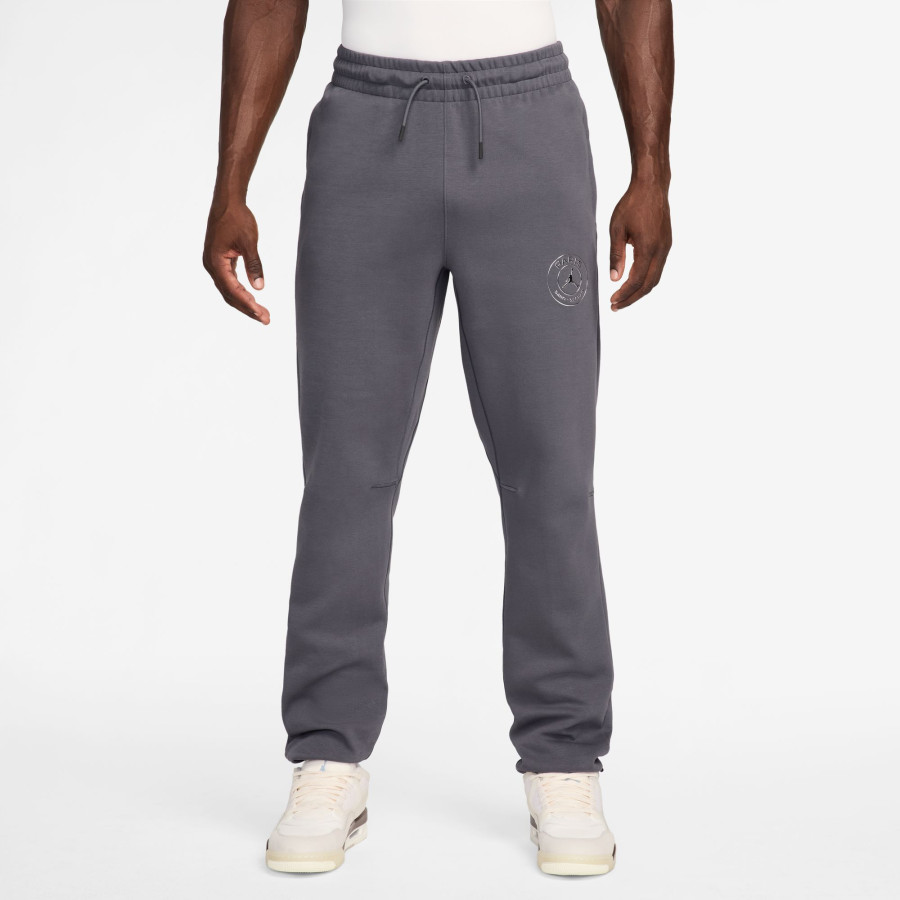 Pantalon survêtement PSG Hoop Fleece gris