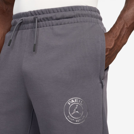 Pantalon survêtement PSG Hoop Fleece gris