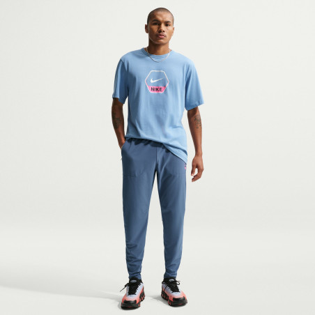 Pantalon survêtement Nike Run bleu rose