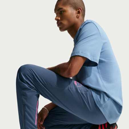 Pantalon survêtement Nike Run bleu rose