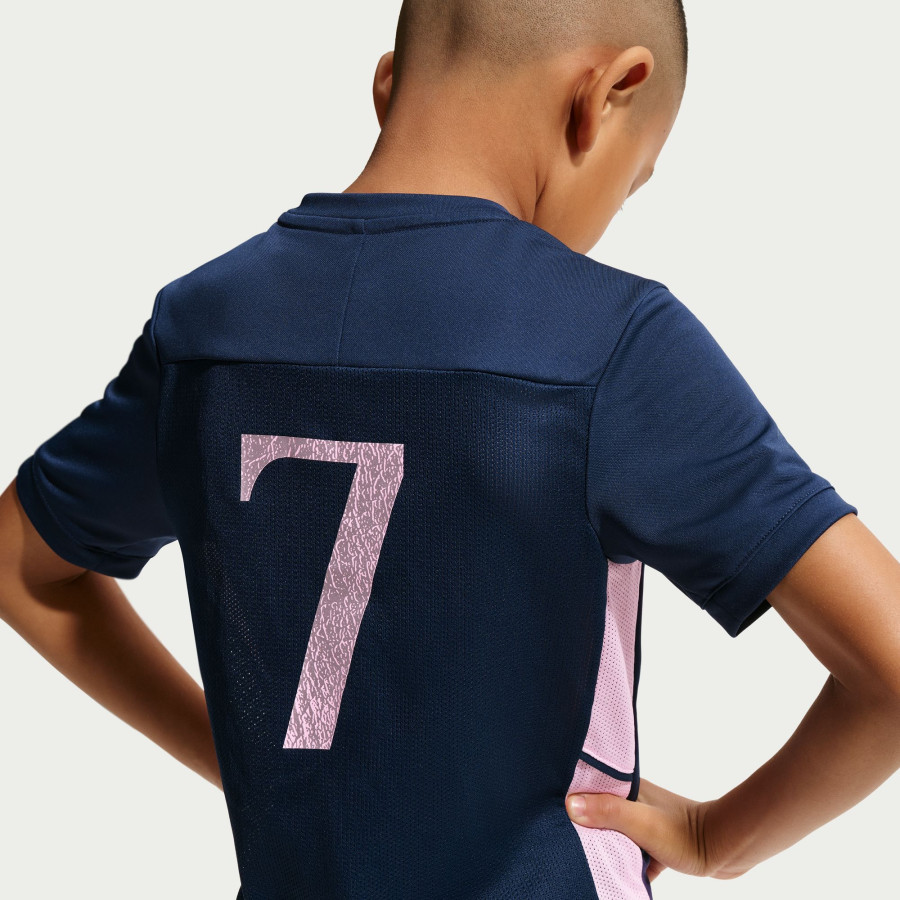 Maillot entraînement junior Nike x Vinicius Jr bleu rose