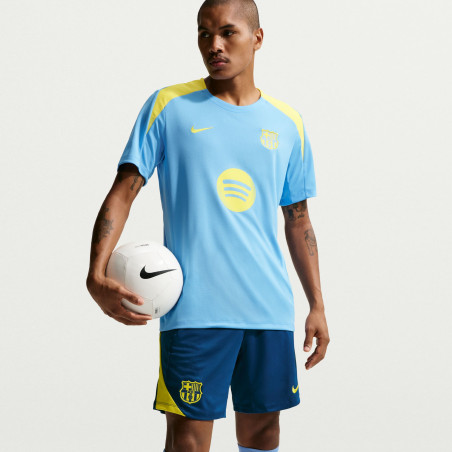 Short entraînement FC Barcelone Strike bleu jaune