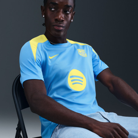 Maillot entraînement FC Barcelone Strike bleu jaune