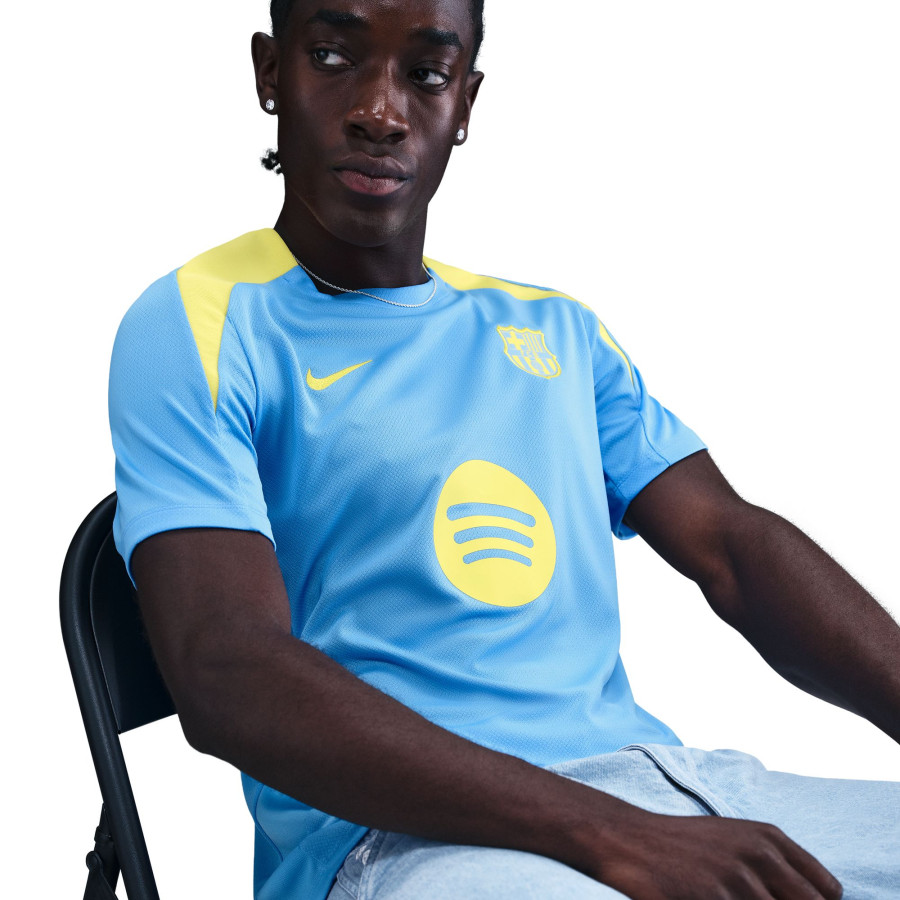 Maillot entraînement FC Barcelone Strike bleu jaune