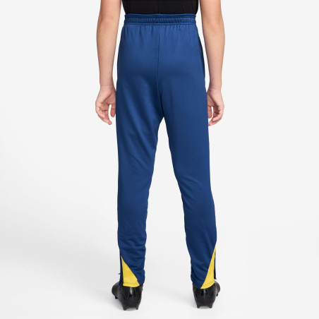 Pantalon survêtement junior FC Barcelone Strike bleu jaune