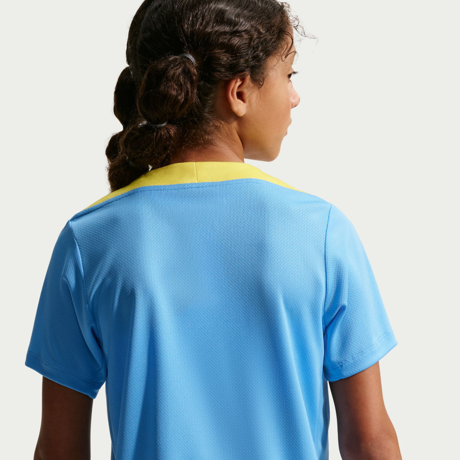 Maillot entraînement junior FC Barcelone Strike bleu jaune