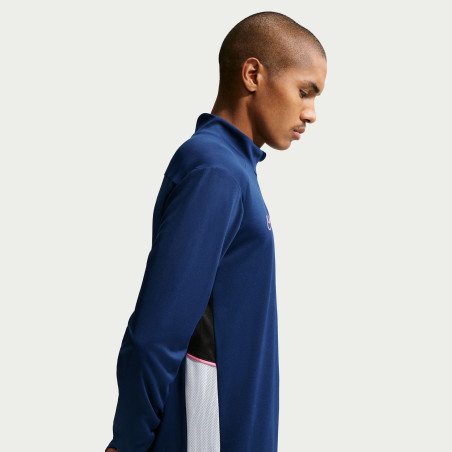 Sweat zippé Nike Academy bleu rose