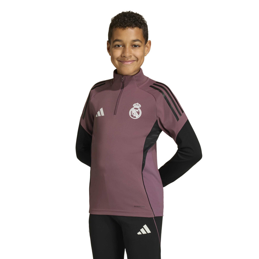 Sweat zippé junior Real Madrid rose noir