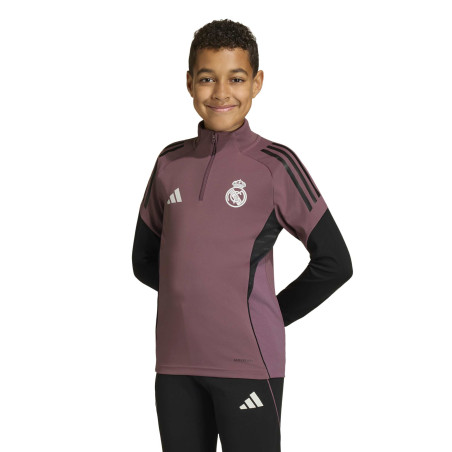 Sweat zippé junior Real Madrid rose noir