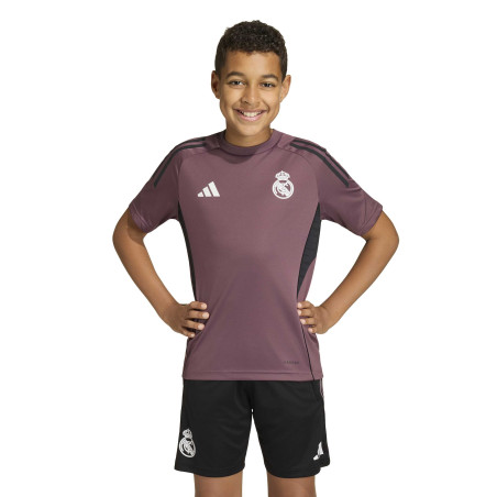 Maillot entraînement junior Real Madrid rose noir