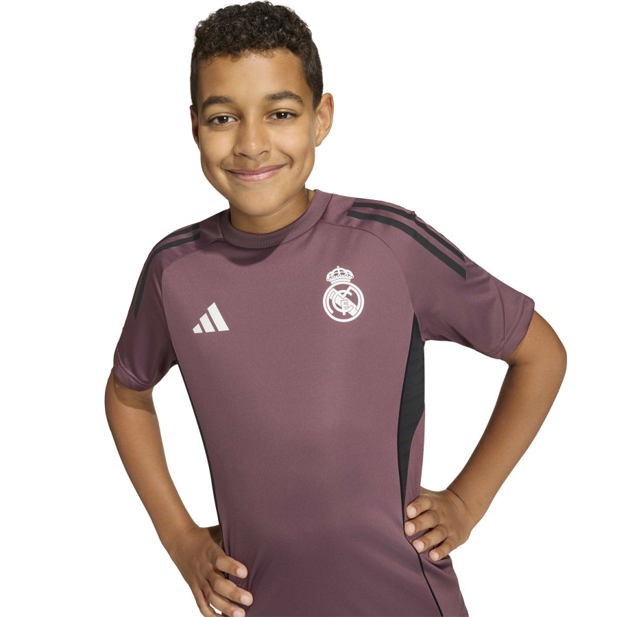 Maillot entraînement junior Real Madrid rose noir