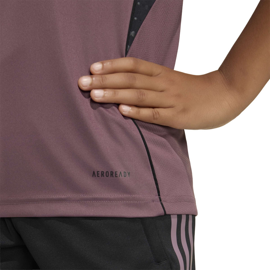 Maillot entraînement junior Real Madrid rose noir