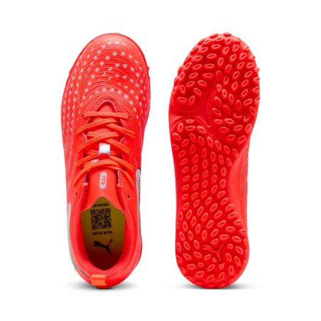 Puma Future 9 junior Play Turf orange gris