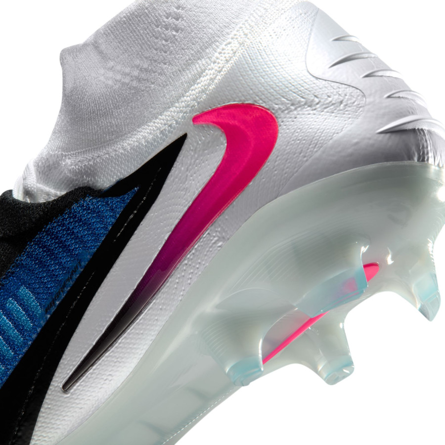 Nike Phantom 6 montante Elite FG bleu rose