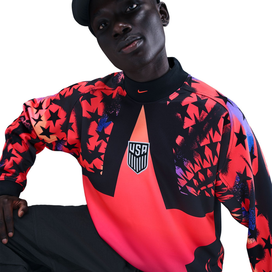 Maillot gardien USA Hollywood Lifestyle noir rouge 