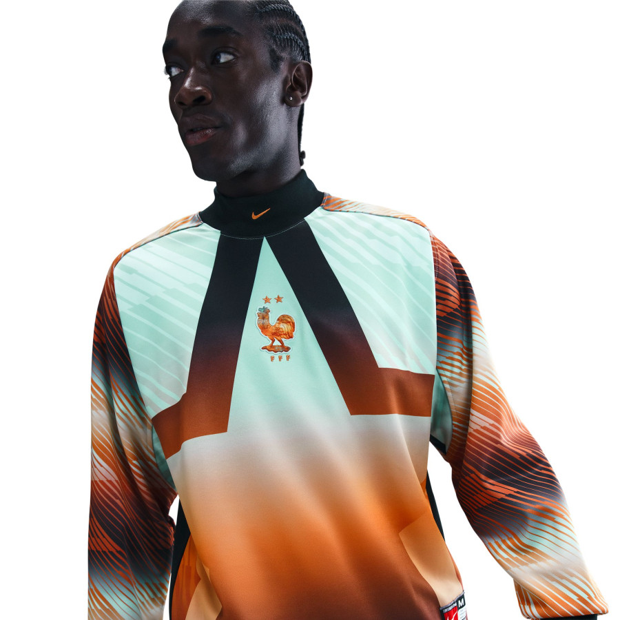 Maillot gardien Equipe de France Hollywood Lifestyle bleu orange