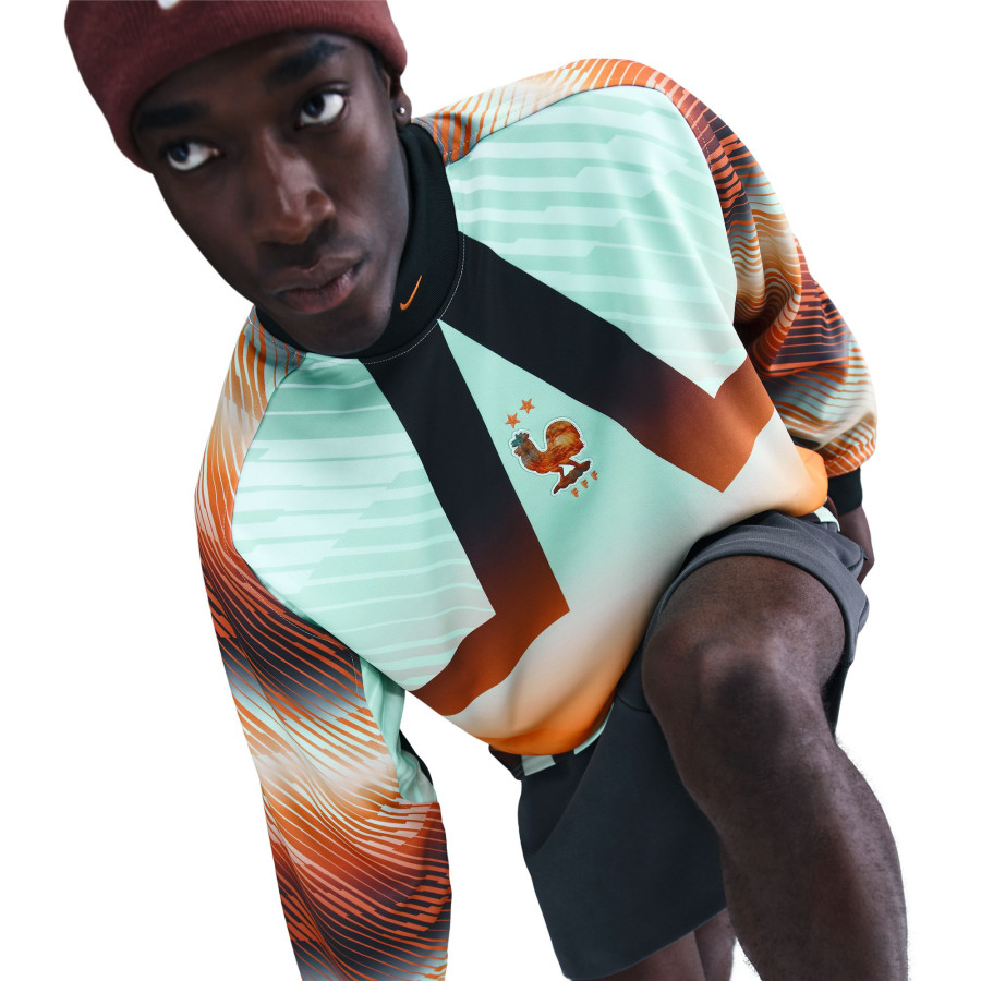 Maillot gardien Equipe de France Hollywood Lifestyle bleu orange