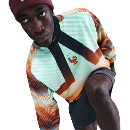 Maillot gardien Equipe de France Hollywood Lifestyle bleu orange